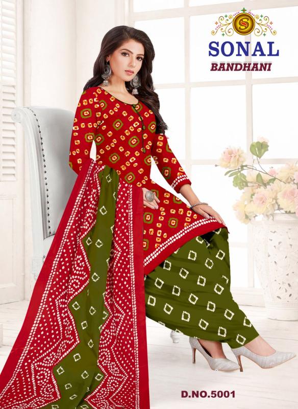 Sonal bandhani vol 5 dress material wholesale market